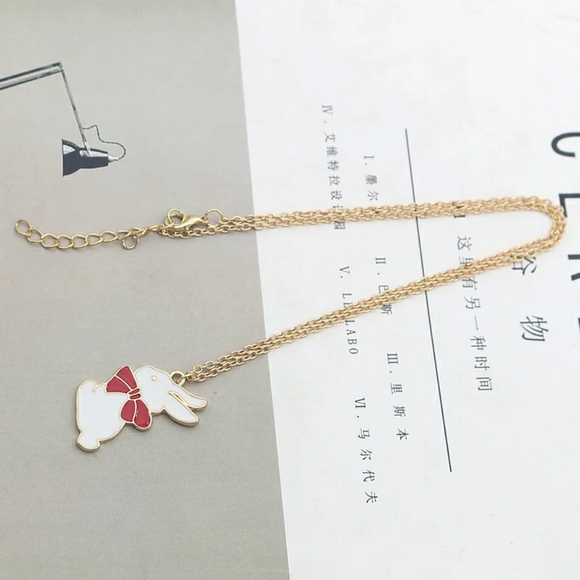 🎀🐰Alice in wonderland cute bunny necklace - Picture 4 of 9